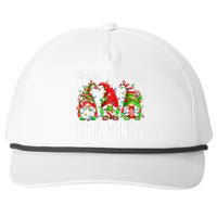 Chillin With My Gnomies Funny Gnome Christmas Pamajas Family Snapback Five-Panel Rope Hat