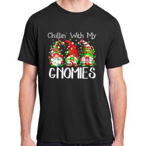 Chillin With My Gnomies Funny Gnome Christmas Pamajas Family Adult ChromaSoft Performance T-Shirt