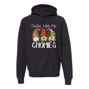 Chillin With My Gnomies Funny Gnome Christmas Pamajas Family Premium Hoodie