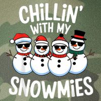 Chillin With My Snowmies Funny Snowman Christmas Legacy Tie Dye Trucker Hat