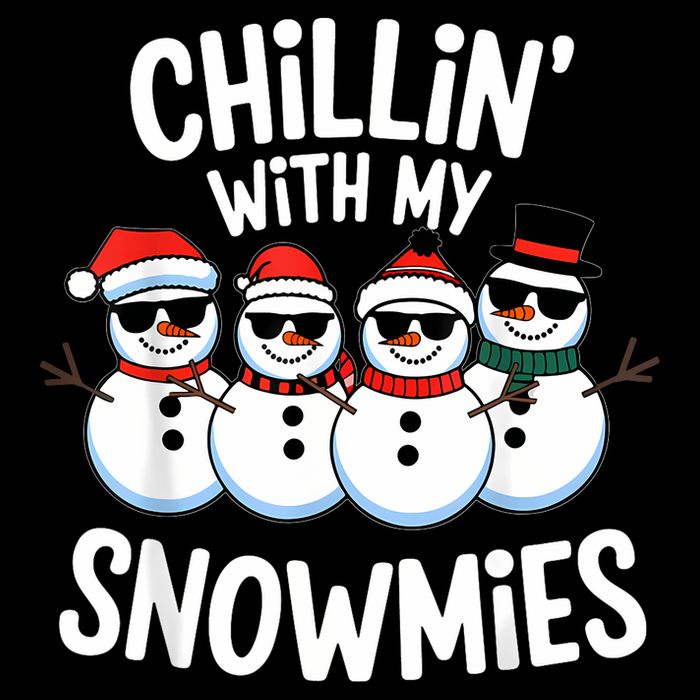 Chillin With My Snowmies Funny Snowman Christmas Impact Tech Backpack