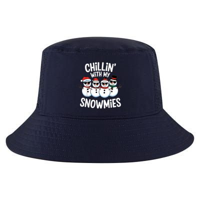 Chillin With My Snowmies Funny Snowman Christmas Cool Comfort Performance Bucket Hat