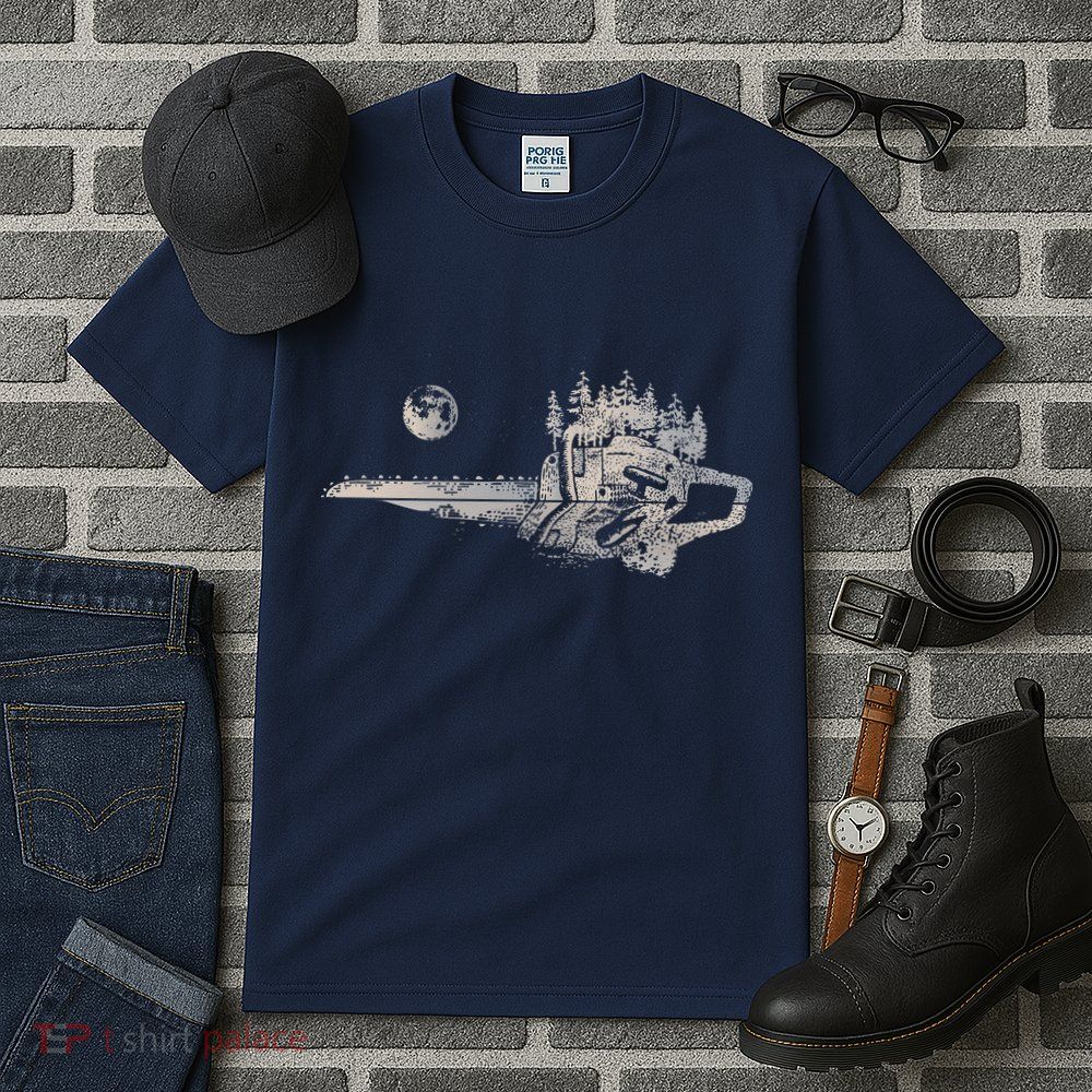 Chainsaw Woodworker Men Lumberjack Arborist Chainsaw Tall T-Shirt