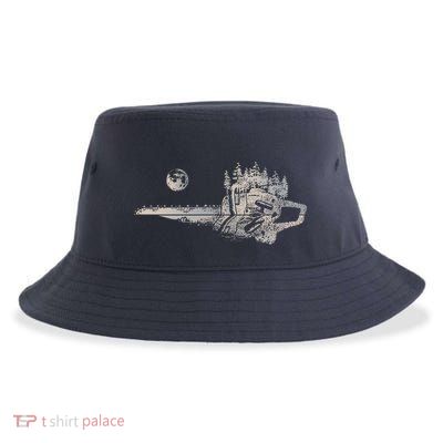 Chainsaw Woodworker Men Lumberjack Arborist Chainsaw Sustainable Bucket Hat