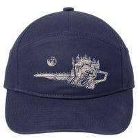 Chainsaw Woodworker Men Lumberjack Arborist Chainsaw 7-Panel Snapback Hat