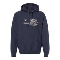 Chainsaw Woodworker Men Lumberjack Arborist Chainsaw Premium Hoodie