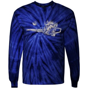 Chainsaw Woodworker Men Lumberjack Arborist Chainsaw Tie-Dye Long Sleeve Shirt