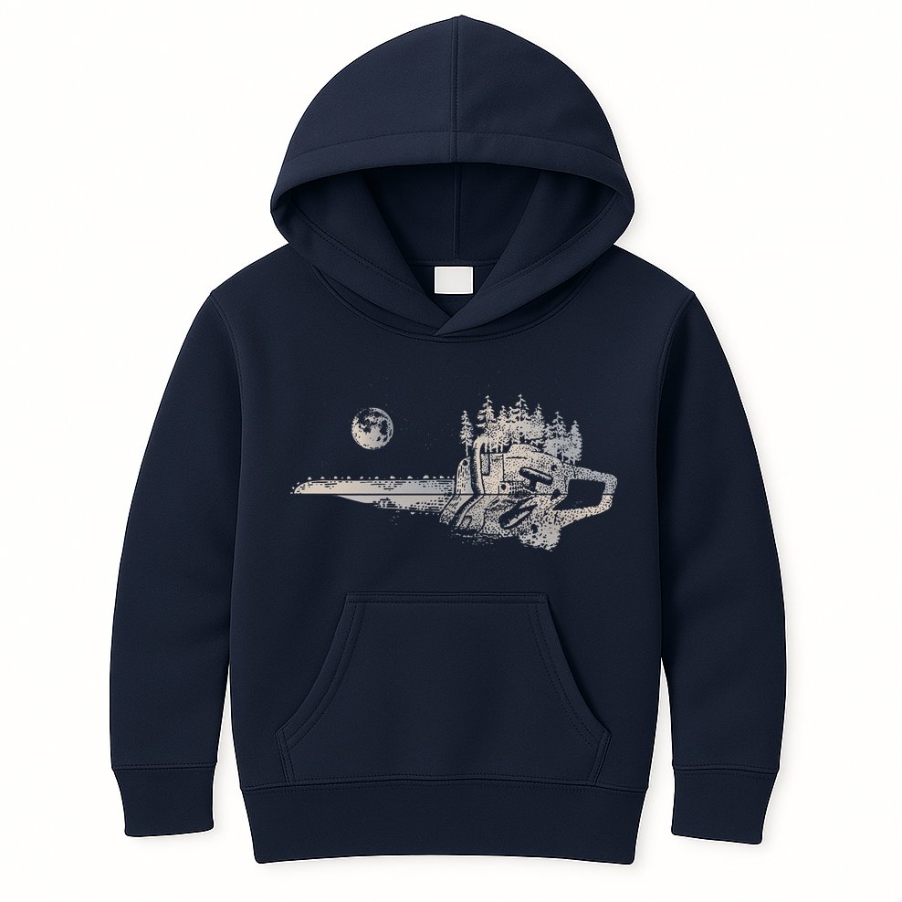 Chainsaw Woodworker Men Lumberjack Arborist Chainsaw Kids Hoodie