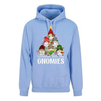 Christmas With My Gnomies Family Pajamas Gnome Tree Xmas Unisex Surf Hoodie