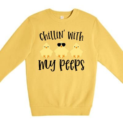 Chillin With My Peeps Cute Premium Crewneck Sweatshirt