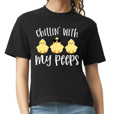 Chillin With My Peeps Cute Comfort Colors Boxy T-Shirt