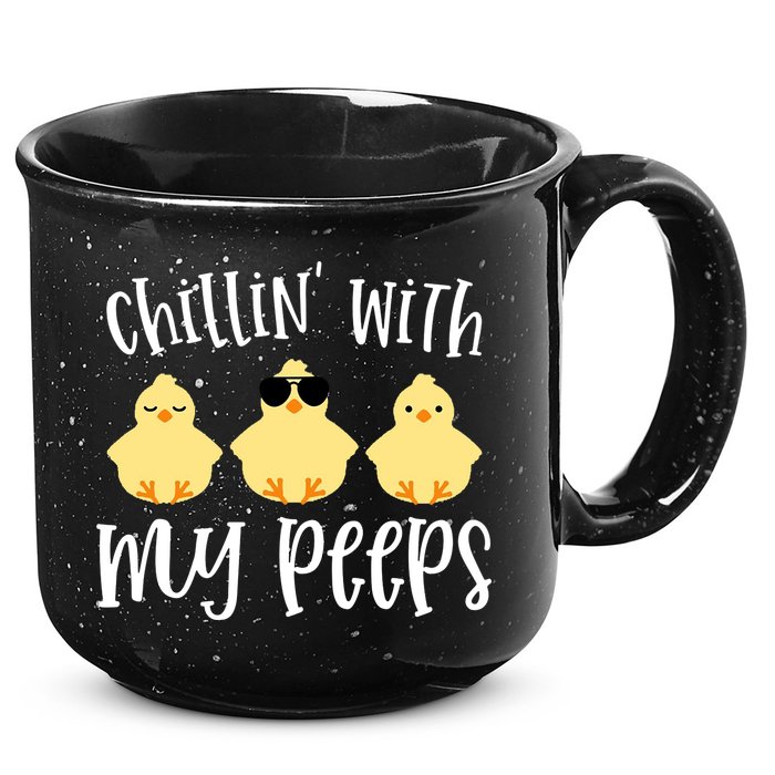 Chillin With My Peeps Cute 15oz Campfire Ceramic Mug