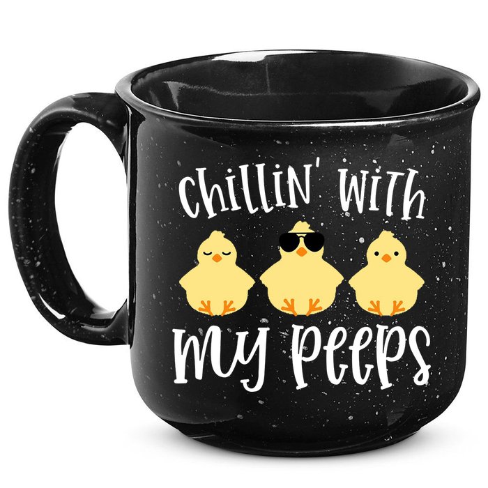 Chillin With My Peeps Cute 15oz Campfire Ceramic Mug