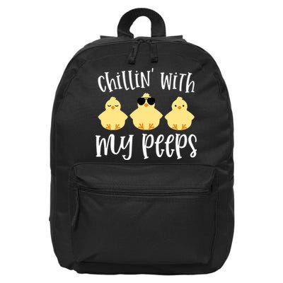 Chillin With My Peeps Cute 16 in Basic Backpack