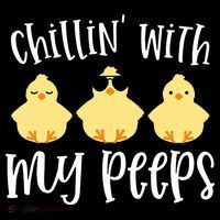 Chillin With My Peeps Cute Youth Performance Sprint T-Shirt