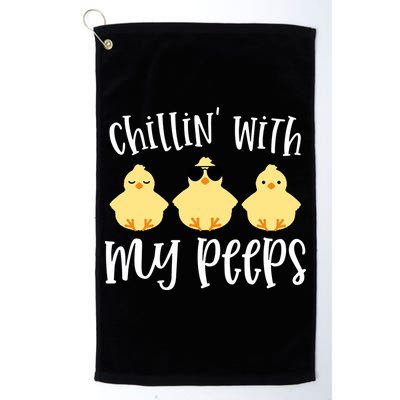 Chillin With My Peeps Cute Golf Towel