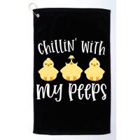 Chillin With My Peeps Cute Golf Towel