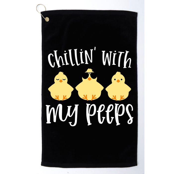 Chillin With My Peeps Cute Golf Towel