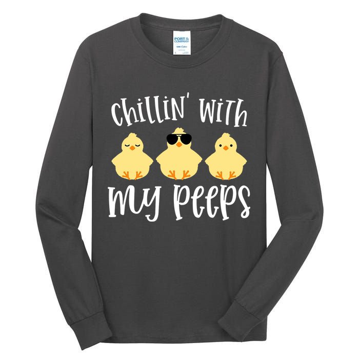 Chillin With My Peeps Cute Tall Long Sleeve T-Shirt