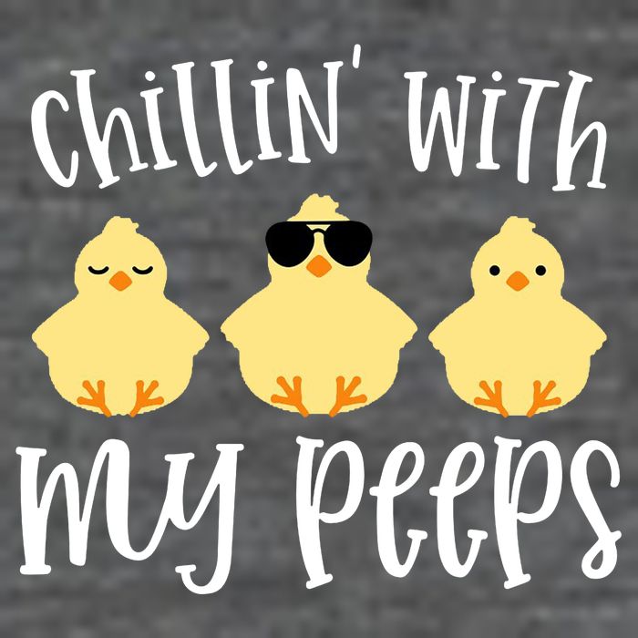 Chillin With My Peeps Cute Magnet