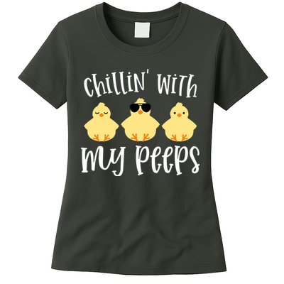 Chillin With My Peeps Cute Womens T-Shirt