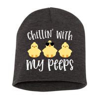 Chillin With My Peeps Cute Short Acrylic Beanie
