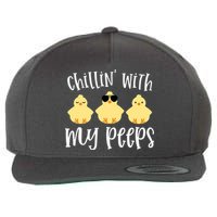 Chillin With My Peeps Cute Wool Snapback Cap