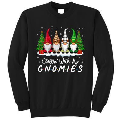 Chillin With My Gnomies Funny Christmas Family Friend Gnomes Sweatshirt