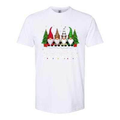 Chillin With My Gnomies Funny Christmas Family Friend Gnomes Softstyle® CVC T-Shirt