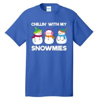 Chillin' With My Snowmies Gift Tall T-Shirt