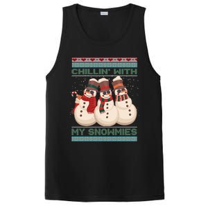 Chillin With My Snowmies Xmas Snowman PosiCharge Competitor Tank