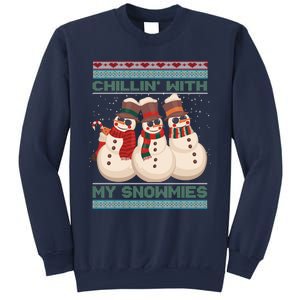 Chillin With My Snowmies Xmas Snowman Sweatshirt