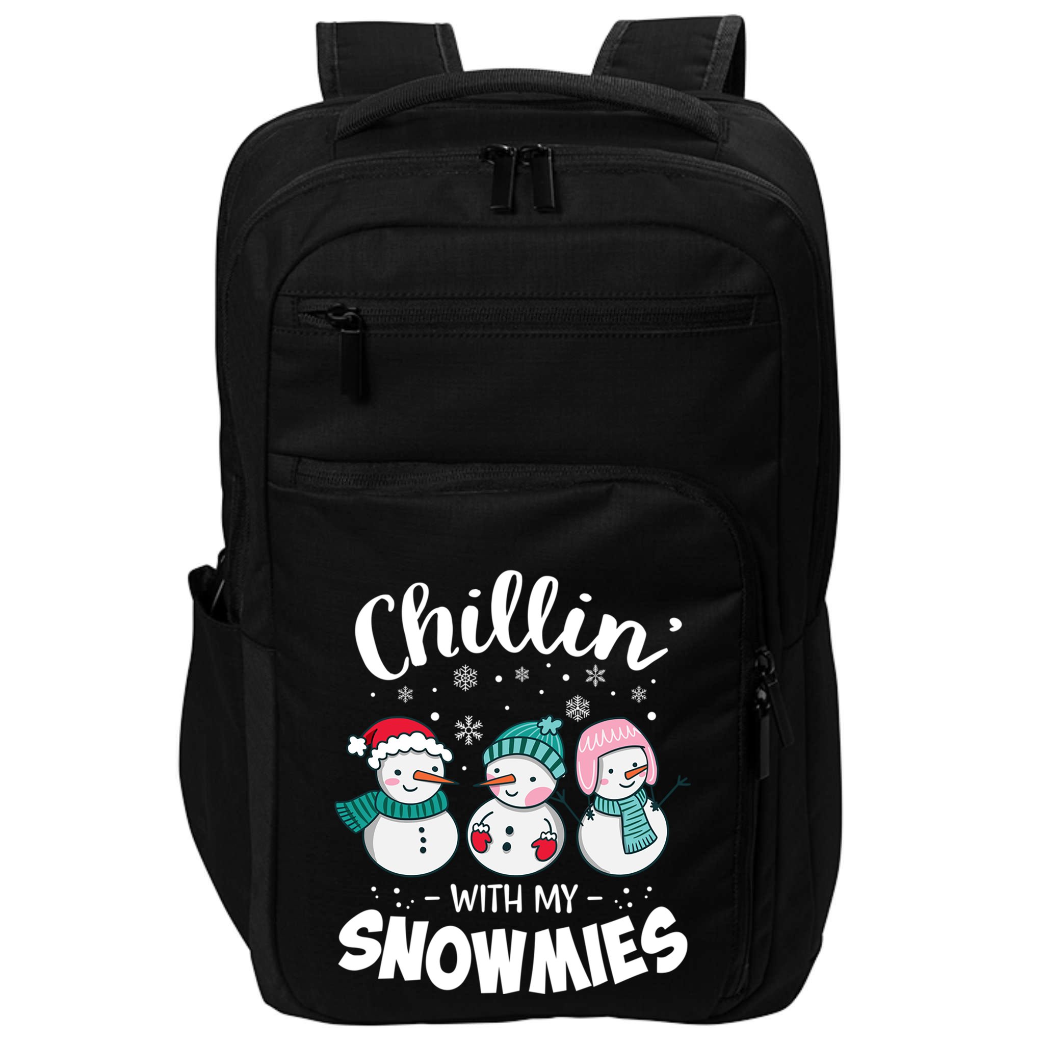Chillin With My Snowmie Christmas Snow Teacher Snow Gift Impact Tech Backpack
