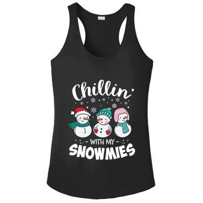 Chillin With My Snowmie Christmas Snow Teacher Snow Gift Ladies PosiCharge Competitor Racerback Tank