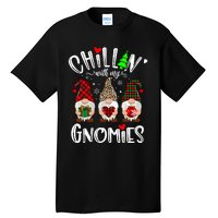 Chillin With My Gnomies Christmas Gnome Family Matching Xmas Tall T-Shirt