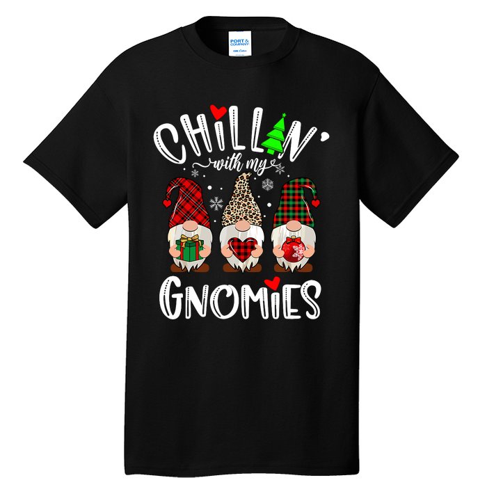 Chillin With My Gnomies Christmas Gnome Family Matching Xmas Tall T-Shirt