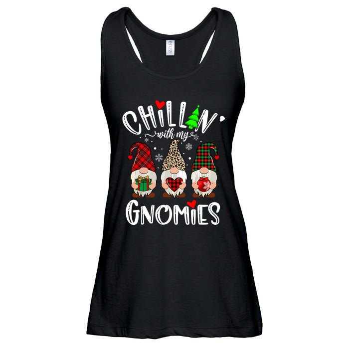 Chillin With My Gnomies Christmas Gnome Family Matching Xmas Ladies Essential Flowy Tank