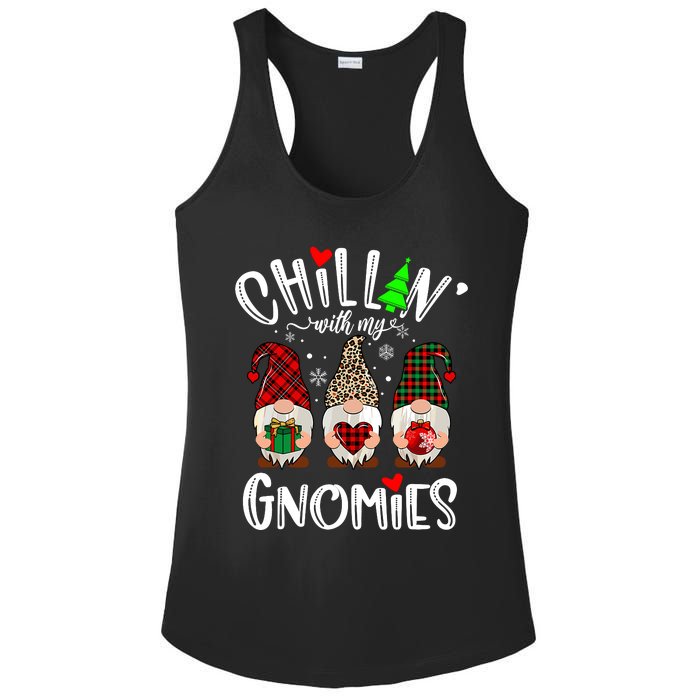 Chillin With My Gnomies Christmas Gnome Family Matching Xmas Ladies PosiCharge Competitor Racerback Tank