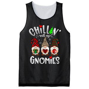 Chillin With My Gnomies Christmas Gnome Family Matching Xmas Mesh Reversible Basketball Jersey Tank