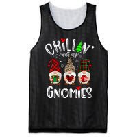 Chillin With My Gnomies Christmas Gnome Family Matching Xmas Mesh Reversible Basketball Jersey Tank