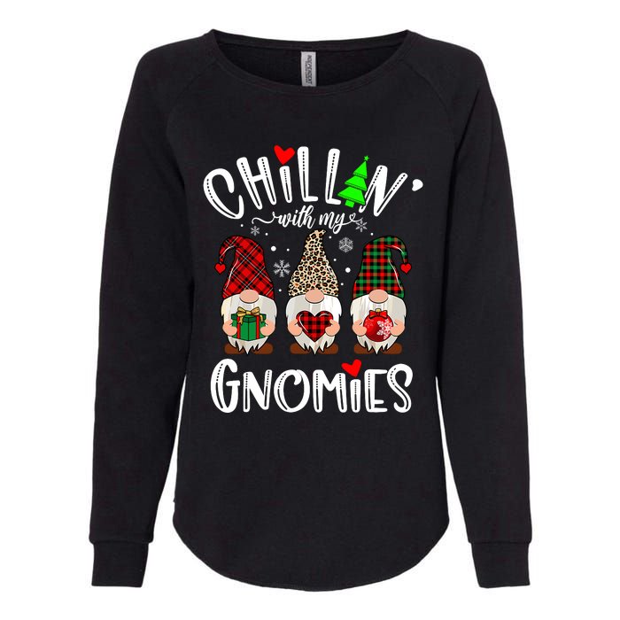 Chillin With My Gnomies Christmas Gnome Family Matching Xmas Womens California Wash Sweatshirt