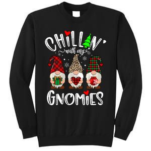 Chillin With My Gnomies Christmas Gnome Family Matching Xmas Tall Sweatshirt