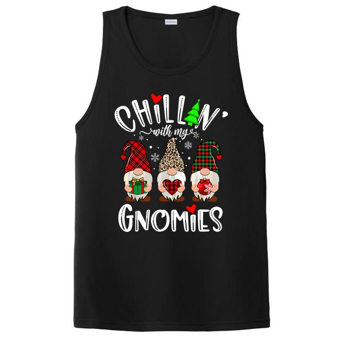 Chillin With My Gnomies Christmas Gnome Family Matching Xmas PosiCharge Competitor Tank