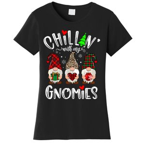 Chillin With My Gnomies Christmas Gnome Family Matching Xmas Women's T-Shirt