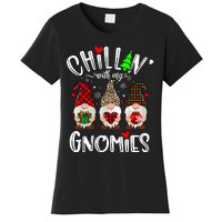 Chillin With My Gnomies Christmas Gnome Family Matching Xmas Women's T-Shirt