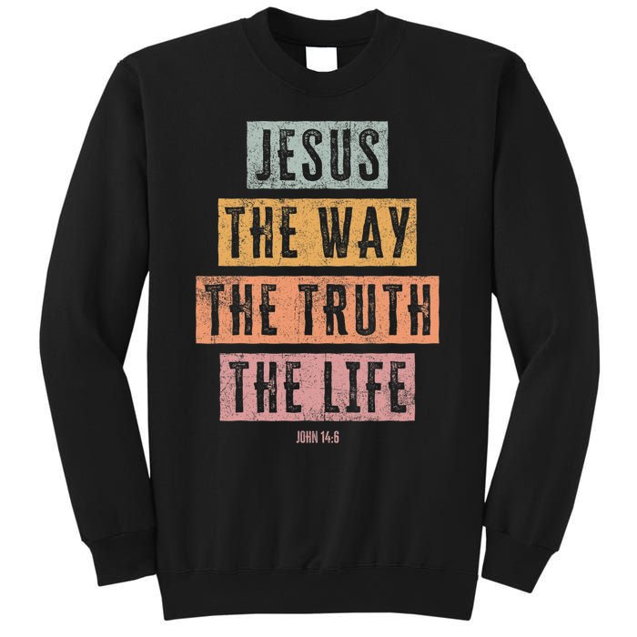 Christian Women Men Kids Jesus The Way Truth Life Sweatshirt