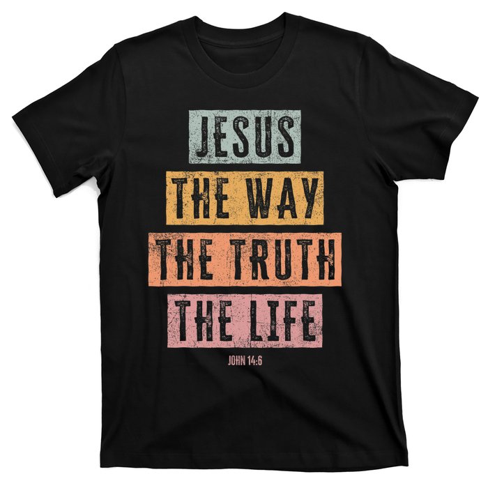 Christian Women Men Kids Jesus The Way Truth Life T-Shirt