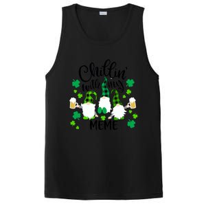 Chillin With My Meme St Patricks Day Gnomes Garden Gnome PosiCharge Competitor Tank