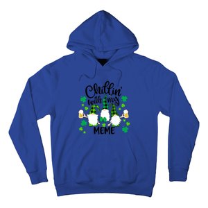 Chillin With My Meme St Patricks Day Gnomes Garden Gnome Hoodie