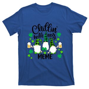 Chillin With My Meme St Patricks Day Gnomes Garden Gnome T-Shirt